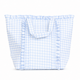 Gingham Ruffle Tote Bag