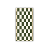 Olive Checker Guest Napkins