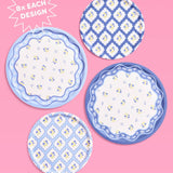 Blue White Coastal Plates