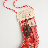 Retro Red Mesh Surprise Christmas Stocking Pre Filled 