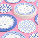Blue White Coastal Plates