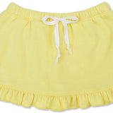 BUTTER YELLOW RUFFLED SKORT (MEDIUM (10-12))