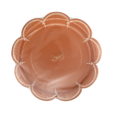 Scalloped Rust Paper Plates