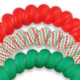 Sprial Hair Coils | Large | Santa Baby Hair Ties