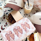 3 Bows - Dusty Rose Large Nylon Bag