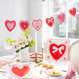 Vintage Heart Shaped Plate Set