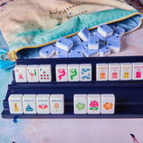 Bespoke x Gray Malin Beach Club XL Mega Tiles- Cabana Blue