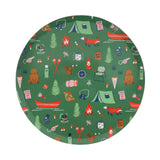 Camp Explorer Camp Pattern Large Plates