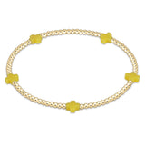 Small Signature Cross Gold Pattern Bracelet 2mm