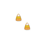 Candy Corn Screwback Stud Earrings