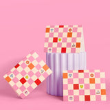 Checkered Blank Card Set