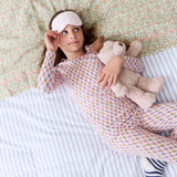 Kids Bamboo PJ Set- Pink Carnations