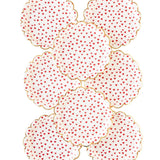 Tiny Red Hearts Paper Plate