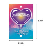 108 PCs Glow Sticks 6 Colors with Neon Party's Day Cards