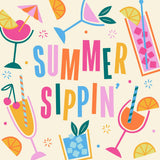 Summer Sippin Cocktail Napkins