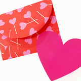 So Sweet Valentine's Day Patterned Envelope Note Set