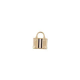 Gold Striped Suitcase Charm