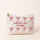 Sorority Bows & Pearls Teddy Pouch