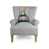 Champagne Bottle Hook Pillow