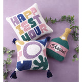 Champagne Bottle Hook Pillow