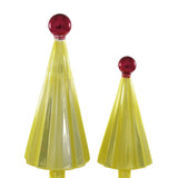 Small Pleated Tree- Chartreuse