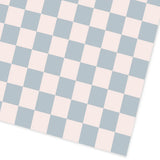 Blue and Cream Checker Board Roll Wrap