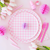 Check It! Tickle Me Pink Dessert Plate