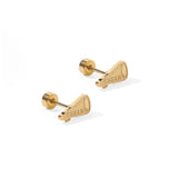 Cheer Screwback Stud Earrings