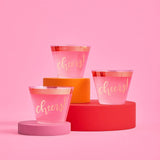 Rose Gold Cheers Party Cups