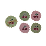 Handmade Beaded Coasters with Cherries
