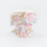 Pink Chintz Bow Cups