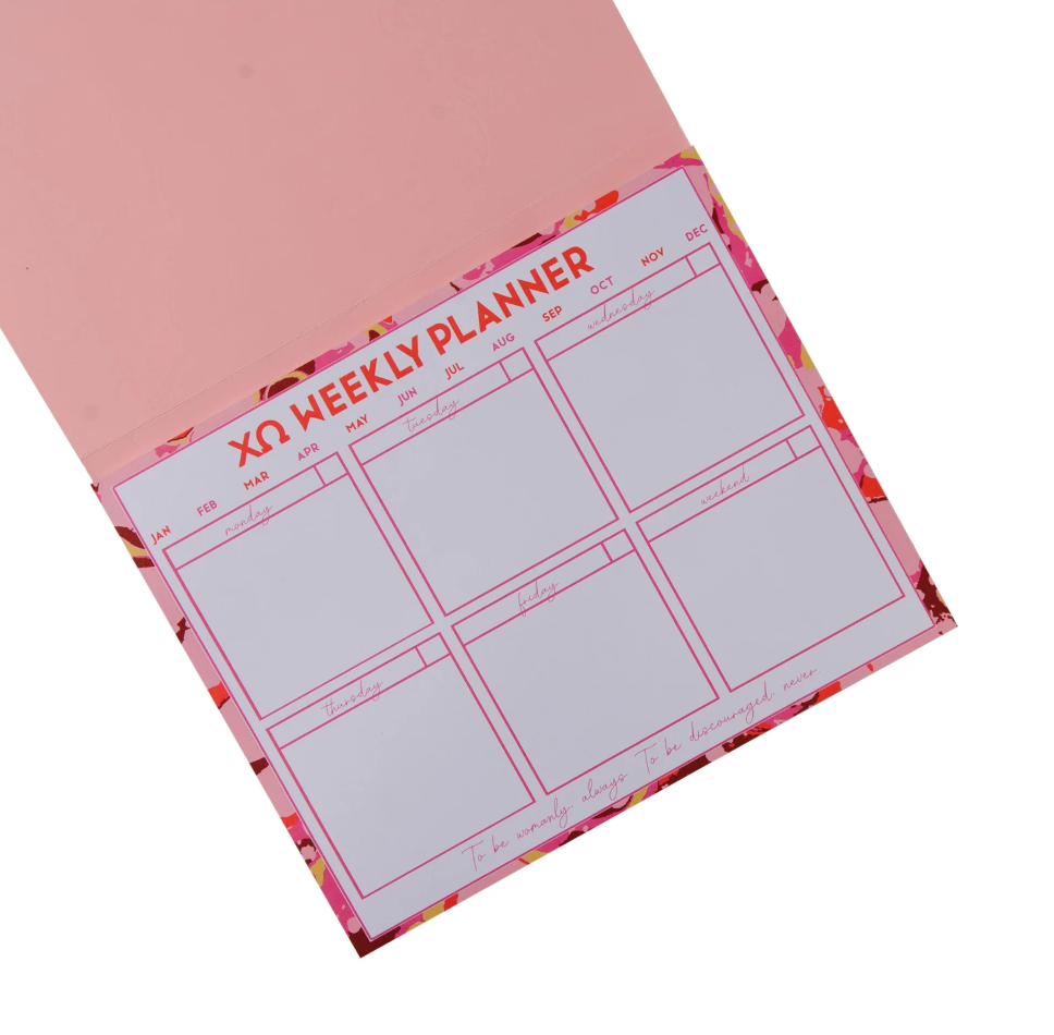 Sorority Weekly Desk Planner