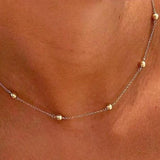 17" Choker Simplicity Chain Gold-Classic 4MM Gold