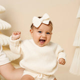 Knit Chunky Sweater- Ivory