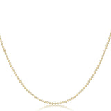 15" Choker Classic Beaded Chain - Gold