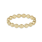 Classic Gold 2.5mm Beaded Disc Ring