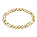 Classic Gold Extended 6mm Bead Bracelet