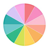 Color Wheel Paper Plates