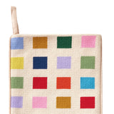 Color Block Embroidered Stocking
