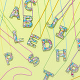 Colorful Confetti Alphabet Necklace