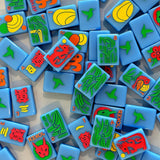 Classic American Mahjong Tiles - Poolside Blue