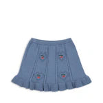 Soleil Knit Skirt- Country Blue