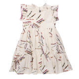 Girls Jennifer Dress- Tossed Crayons