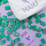 Desert Bloom American Mahjong Tiles by Mod Mahj - DESERT JADE