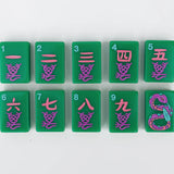 Desert Bloom American Mahjong Tiles by Mod Mahj - DESERT JADE
