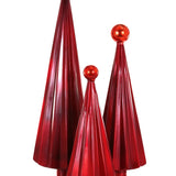 Pleated Trees- Crimson Red