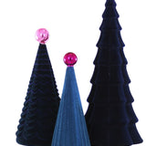 Crushed Velvet Trees- Blue