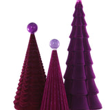 Crushed Velvet Trees- Purple