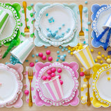 Yellow Polka Dot Dinner Napkin