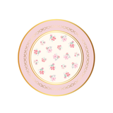 Petal Pink Watercolor Floral Dessert Plates (Set of 8)